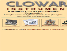 Tablet Screenshot of cloward.com